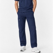 FIGS Men's Navy Blue T2001 Technical Collection 7-Pocket Cargo Scrub Pants Small