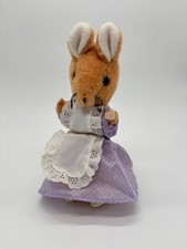 Eden Beatrix Potter Lady Mouse Plush in Purple Dress 10  Vintage 1980s