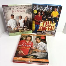 Paula Deen & Deen Bros. Cookbook Lot of 3 Cookbooks Southern Cooking Desserts