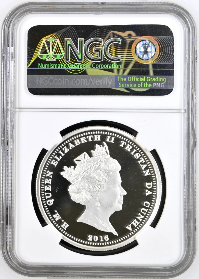 2016 T Da Cunha Manchester Silvered Crown B-17 Flying Fortress NGC PF 69 UC - Image 4 of 4