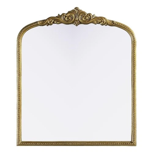 Elegant Decor Naomi Vintage Resin Mirror 36X42 in Antique Brass - Picture 1 of 7