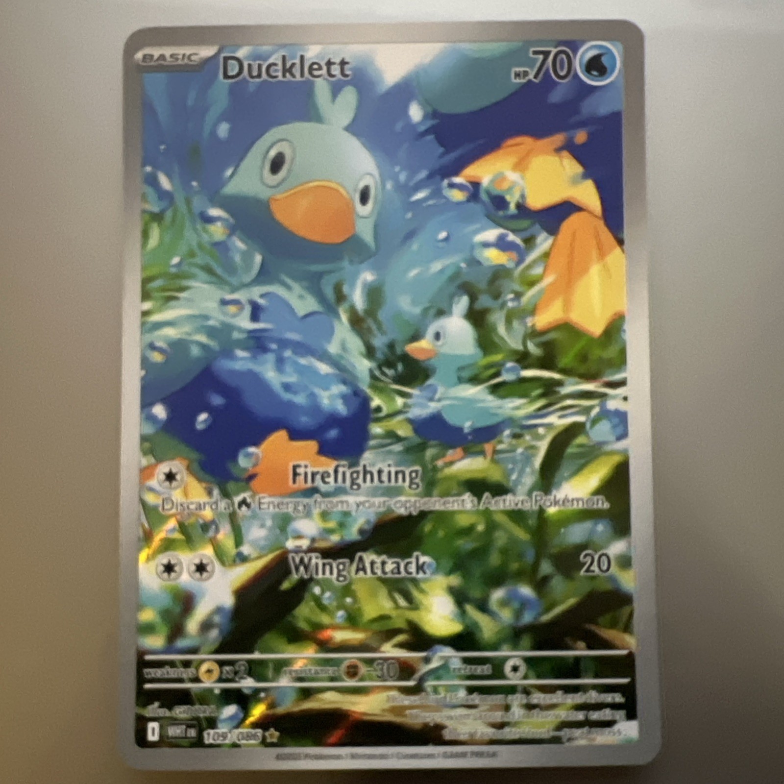 Pokemon TCG - Ducklett - 109/086 - Illustration Rare - SV: White Flare