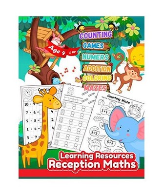 Learning Resources Reception Maths: Maths Books for 4 year olds and up, Numbers 