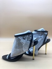 Nine West Reina Heeled Sandals Size 9M Black Open Toe New in Box  