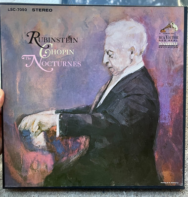 vinyl CHOPIN Rubinstein The Nocturnes - RCA two disc box set NM