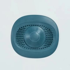 Deep Blue Silicone Drain Hair Filter Shower Sink Anti Clog Strainer