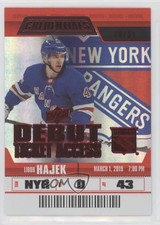 2019-20 Upper Deck Credentials Debut Ticket Access Red 60/99 Libor Hajek #92 a3q