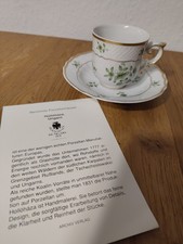 Mokkatasse - Holl&oacute;h&aacute;za, Ungarn - Tasse - Kaffeetasse - Goldrand - Blumen