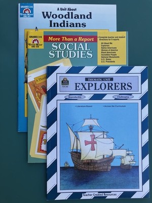 Evan-Moor & Teacher Created Resources History Social Studies Book Bundle