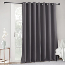 Blackout Curtains  Drapes - Total 100"W X 84"L Pack of 1 , Grey