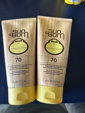 2X-Sun Bum Premium Moisturizing Sunscreen Lotion SPF 70 Exp 01/28 & 7/26 -6 OZ 2.67 per gallon