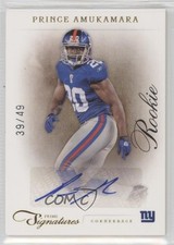 2011 Panini Prime Signatures Rookie Gold 39/49 Prince Amukamara #206 Auto 0z0n
