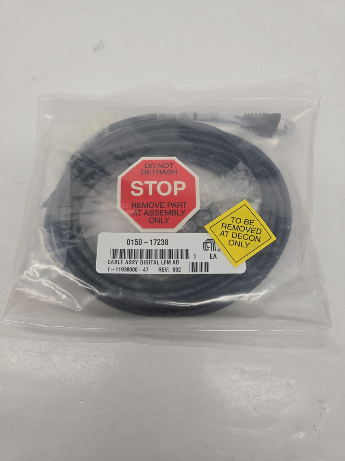 Applied Materials AMAT 0150-17238 Cable Assy, Digital LFM AD Rev 002