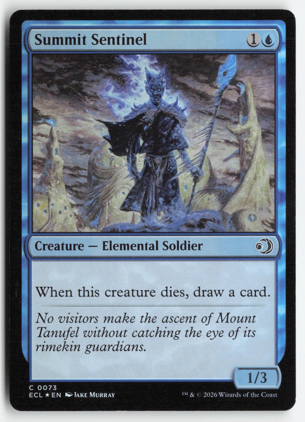 Summit Sentinel 73 C ECL Lorwyn Eclipsed Magic: The Gathering Foil NM