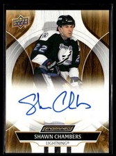 2024-25 Upper Deck Engrained Icons Auto Shawn Chambers Auto Tampa Bay Lightning
