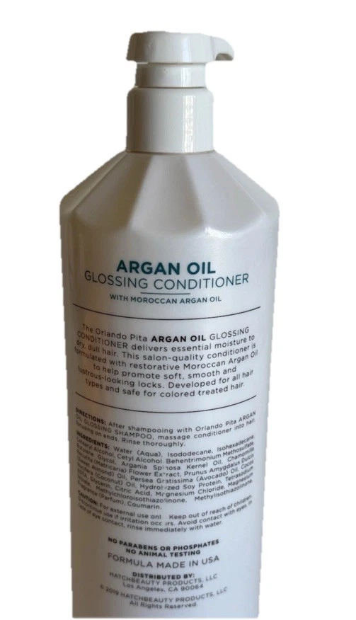 ORLANDO PITA Moroccan Argan Oil Glossing Conditioner 27 Fl Oz NEW - Image 2 of 2