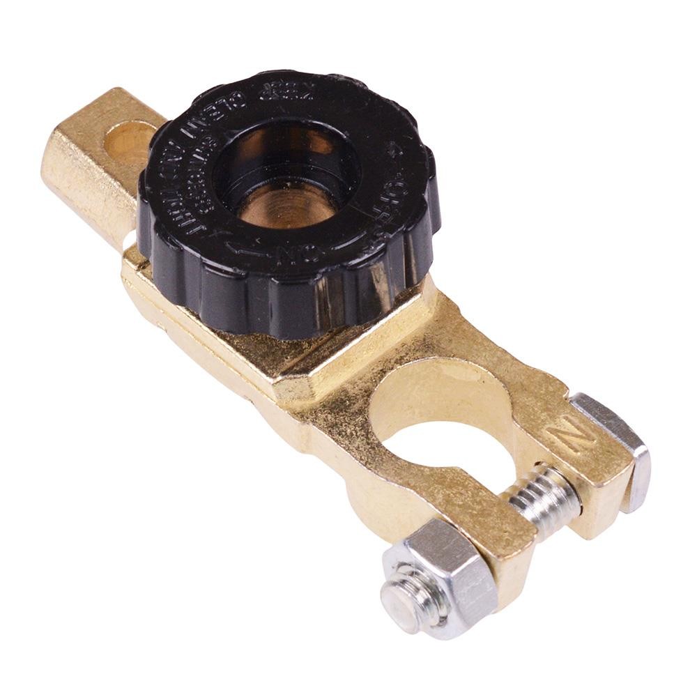 Black Battery Terminal Negative with Disconnect Automotive 125A