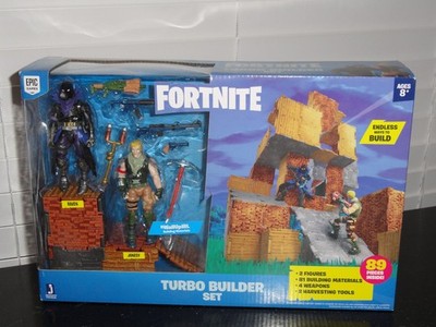 JAZWARES EPIC GAMES FORTNITE TURBO BUILDER SET 2-4'' ACTION FIGURES RAVEN/JONESY