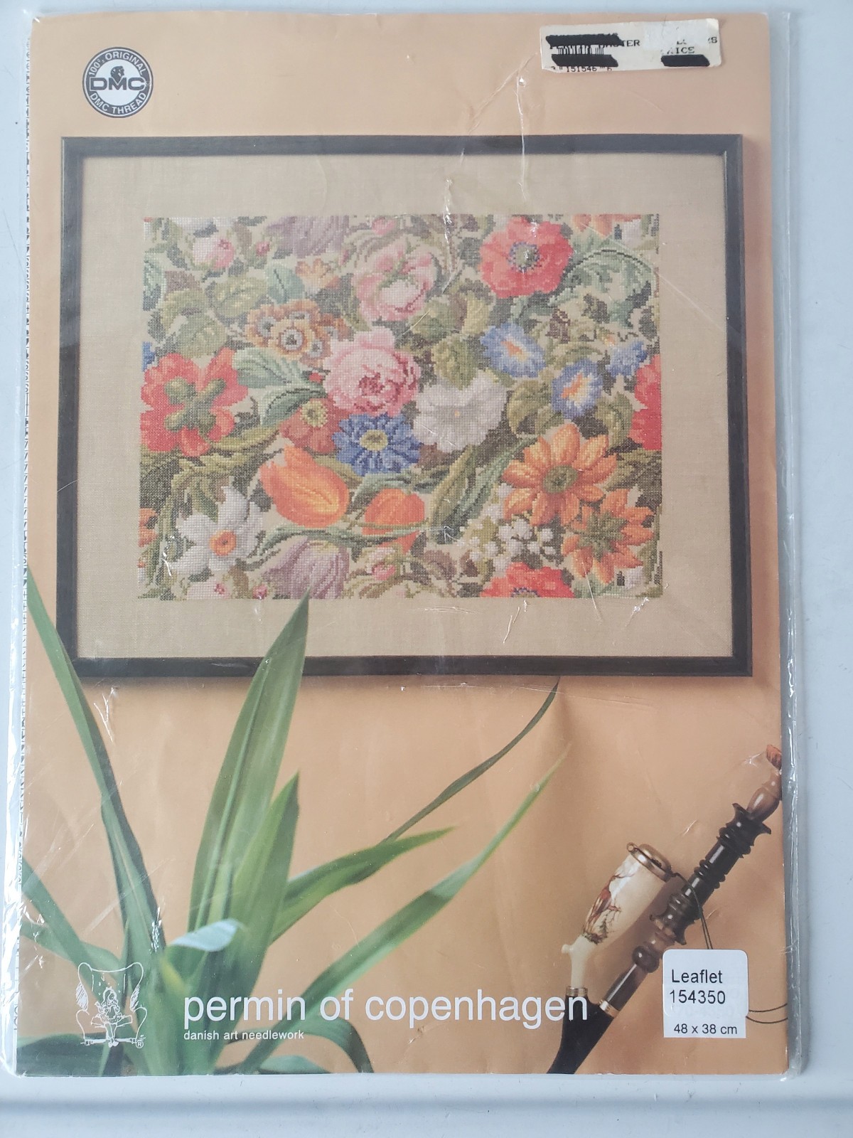 Permin of Copenhagen Antique Flowers Counted Cross Stitch Pa