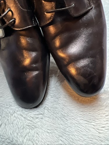 Brooks Brothers handgefertigt in Italien schwarz Leder Oxford-Schuhe Luxus Schuhe Herren 9,5 - Bild 9 von 12