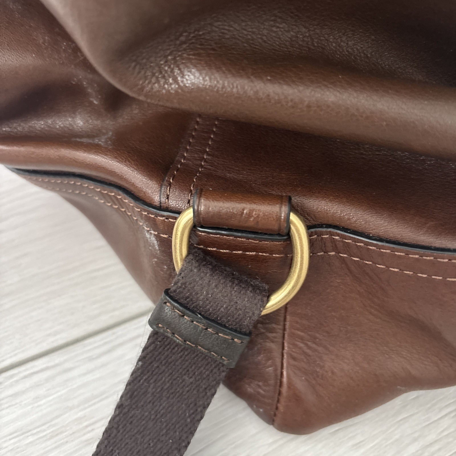 Coach Leather Backpack - image 13