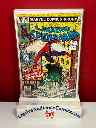 The Amazing Spider-Man, Vol. 1 #212 - Newsstand Variant - 1st Hydro-Man - VG