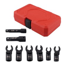8pcs Flex Head Injector Fuel Line Socket Wrench Set 12mm1416171819mm 8pcs Flex Head Injector Fuel Line Socket Wrench Set 12mm1416171819mm