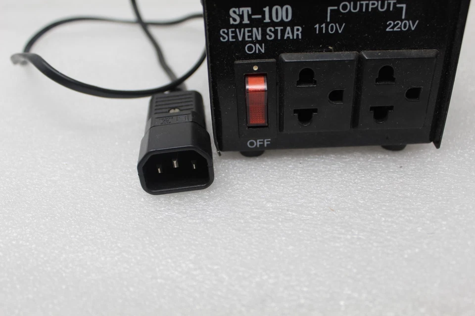 Seven Star ST100 100 Watt 110 220 Volt Voltage Converter 110v 220v Transformer - Image 2 of 4