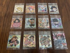 One Piece Holo Processed Super Rare Sticker Set of 12