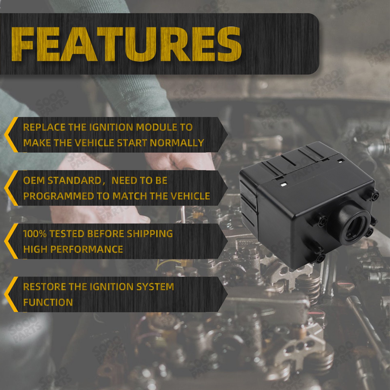 Wireless Ignition Module For 2011-2013 Jeep Dodge Chrysler 2011-2012 Ram 601-082