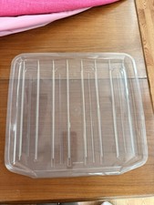 Vintage Rubbermaid Dish Drainer Tray Sink Mat Clear 1180-3 USA 15.25  X 14.5  