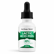 Active Skin 40 Lactic Acid Peel AHA Exfoliating Skin Treatment Serum 12ml