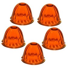 A92400 3.5" Dark Amber Watermelon Plus Glass Lens, Set of 5