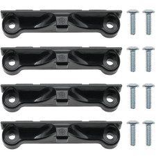 4 PCS AM4 CPU Fan Retainer Bracket with Screws, Black Plastic