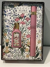 New GUCCI FLORA Gorgeous Gardenia Eau De Parfum 2 pc Mini gift set