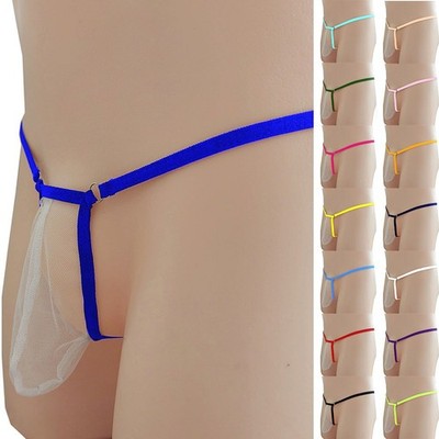 For Sleep Herren G String T-Back Slip Low Waist Hohe Elastizität Einfarbig