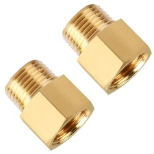 Brass Pipe Fittings, Sungator 1/2 Inch Male X 1/2 Inch Female Pipe Fit