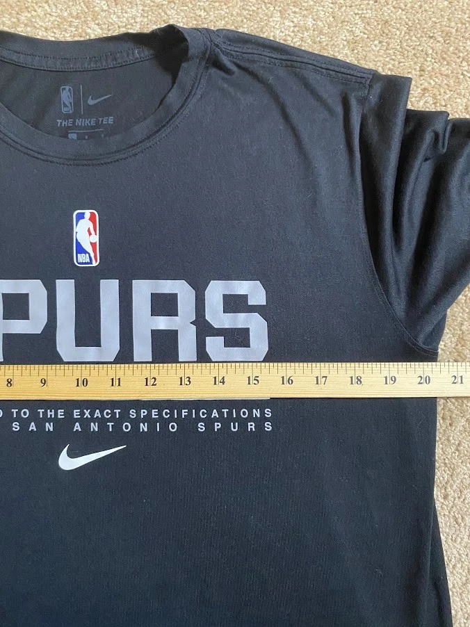 Nike Dri Fit San Antonio Spurs Warm Up T Shirt NBA Basketball Long Sleeve Large - Image 3 of 4