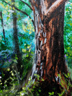 LOVELESS AUTUMN FOREST -  11 x 14 on canvas dining room decor COA — photo 2