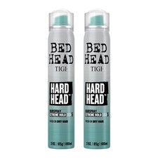 TIGI Bed Head Hard Head Travel-Size Hairspray 2-Pack, 3 Oz Ea