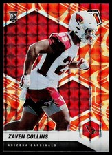 Zaven Collins 2021 Panini Mosaic #363 Prizm Reactive Orange Rookie