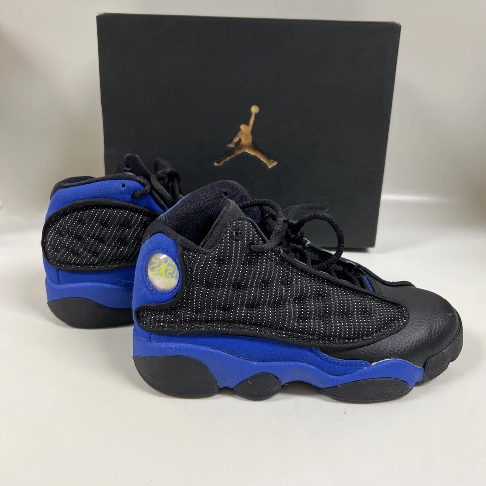 Talla 13.5 (PS) - Jordan 3 Retro Bajo Negro/Hiper Negro-Blanco/Azul Real Foto 2 de 4