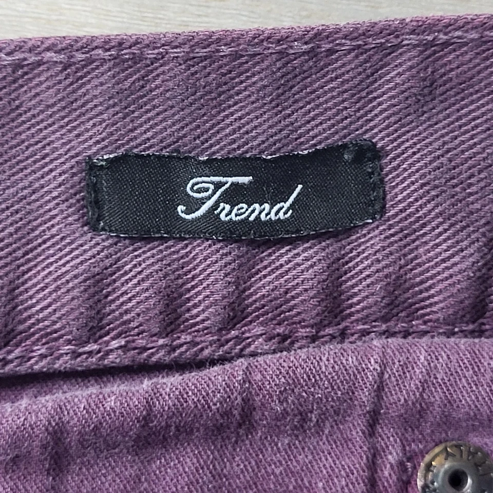 Versace Collection Trend Jeans  Mens 38x28 Purple  Straight Leg Classic Preppy - Image 3 of 4