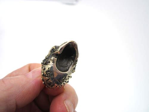 Colgante Estate King Baby Gran Engranajes Ornados Plata Esterlina 43,5 Gramos - Imagen 3 de 4