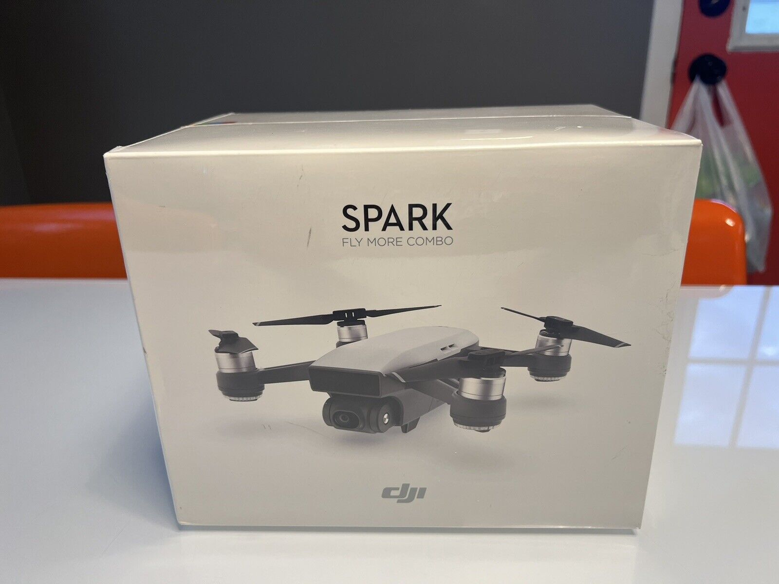 DJI Spark Fly More Combo Camera Drone - Alpine White (CP.PT.000899