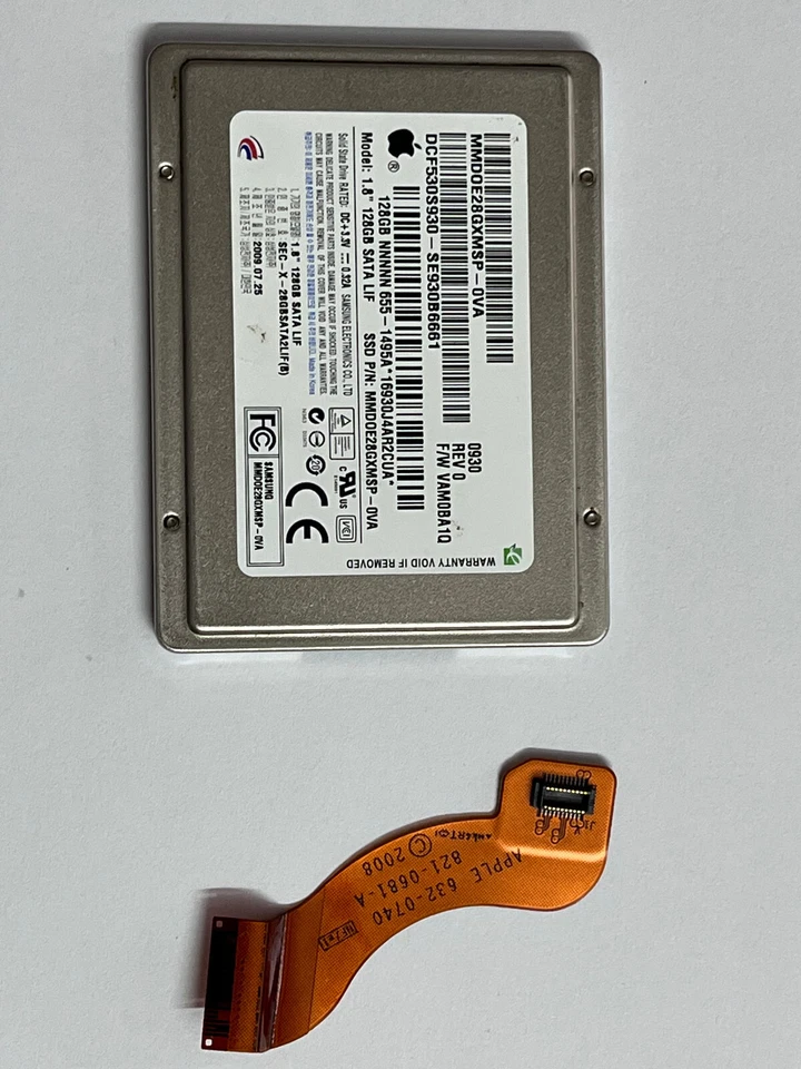 1.8" 128GB SATA LIF MMD0E28GXMSP-0VA SSD FOR APPLE MACBOOK AIR 2008 Later A1304 - Image 2 of 4