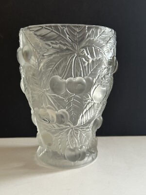 Josef Inwald Barolac Vase Satin glass Circa 1930s w/ Allover