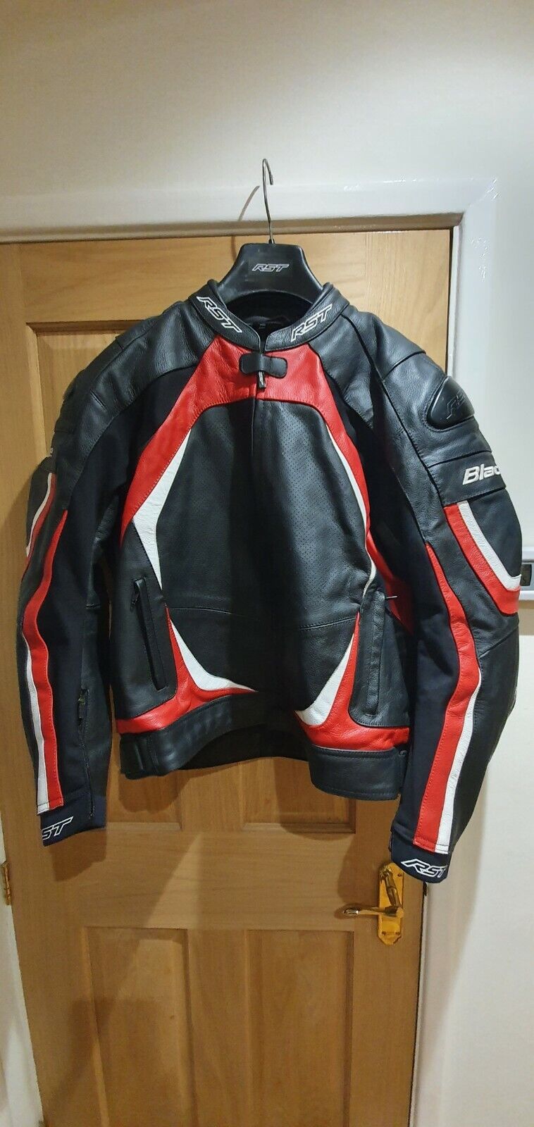 RST Motorbike Motorcycle Track Race Blade 2 CE Leather Jacket -