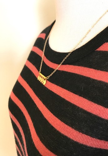 Scotch & Soda Black Stripe Sweater & Necklace  NWT Retail $109 Price $50 Sz XS - Bild 8 von 10