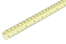 Ruler Pickett P-232A Triangle Engineer Mathematical Scale Vintage